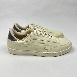Oliver Cabell Court Sneakers Mens 41 Cream Grey Leather Low Top Made in Italy